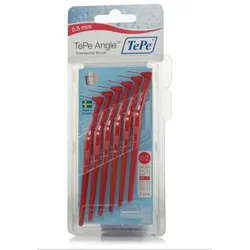 Tepe Angle Interdental Brushes Red 0.5mm Pack of 6