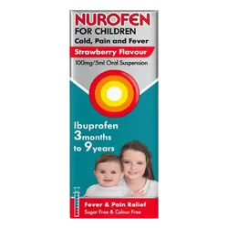 Nurofen For Children Cold, Pain & Fever Strawberry 100ml