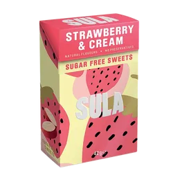 Sula Sugar Free Sweets Strawberry & Cream 42g