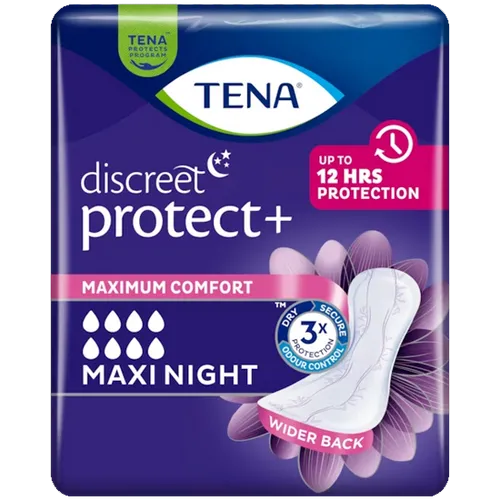 TENA Discreet Protect+ Maxi Night Pack of 6