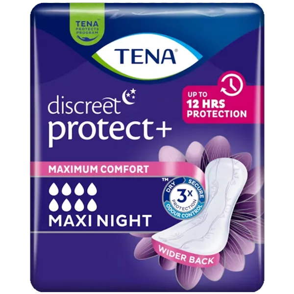 TENA Discreet Protect+ Maxi Night Pack of 6