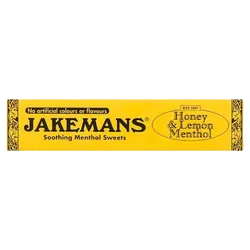 Jakemans Cough Sweets Honey & Lemon Menthol 41g