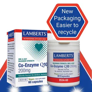 Lamberts Co-enzyme Q10 Capsules 200mg Pack of 60