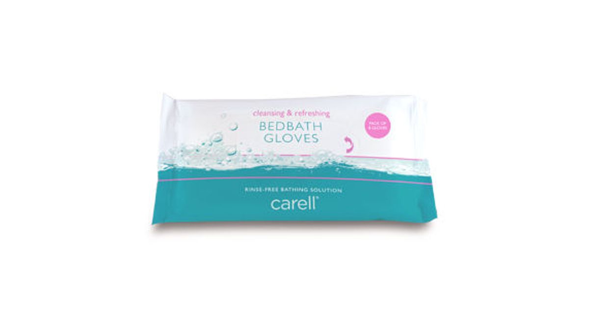 Clinell Carell Bed Bath Gloves Pack of 8
