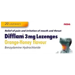 Difflam 3mg Orange-Honey Lozenges Pack of 20