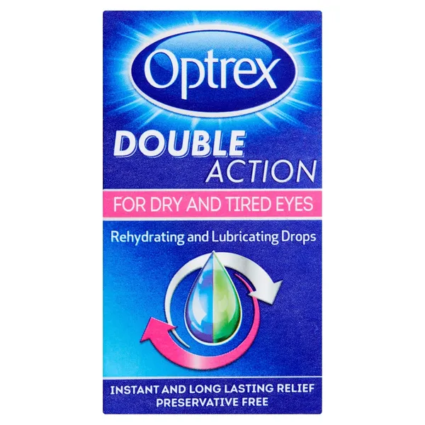 Optrex Double Action Eye Drops for Dry and Tired Eyes 10ml