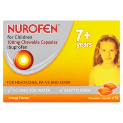 Nurofen for Children Chewable Capsules Pack of 12