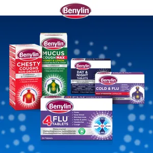Benylin 4 Flu Tablets Pack of 24