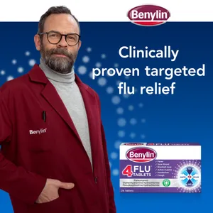 Benylin 4 Flu Tablets Pack of 24