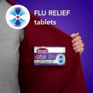 Benylin 4 Flu Tablets Pack of 24