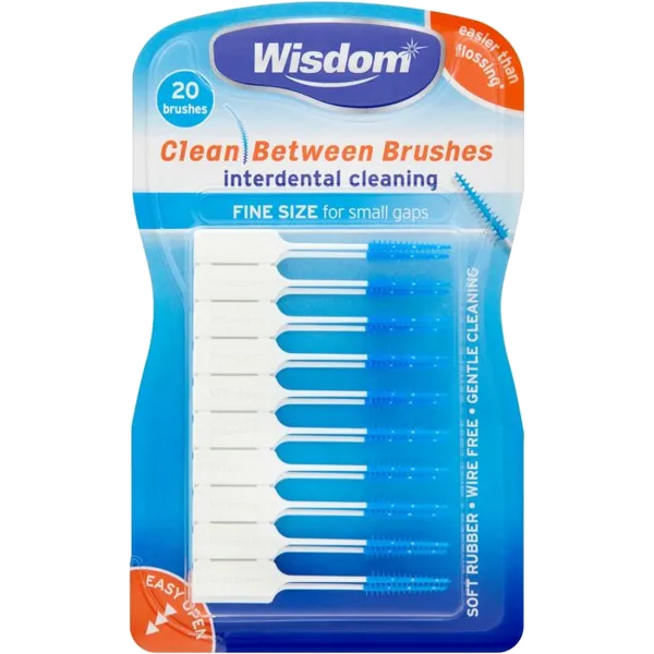 Wisdom Clean Between Interdental Brushes Fine Pack of 20