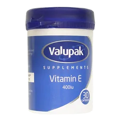 Valupak Vitamin E 400iu Capsules Pack of 30