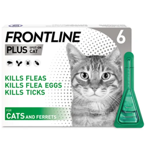 Frontline Plus Spot On Cat Pipettes Pack of 6
