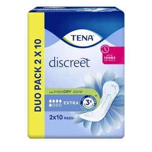 TENA Discreet Extra Pads Duo Pack of 10 (20)