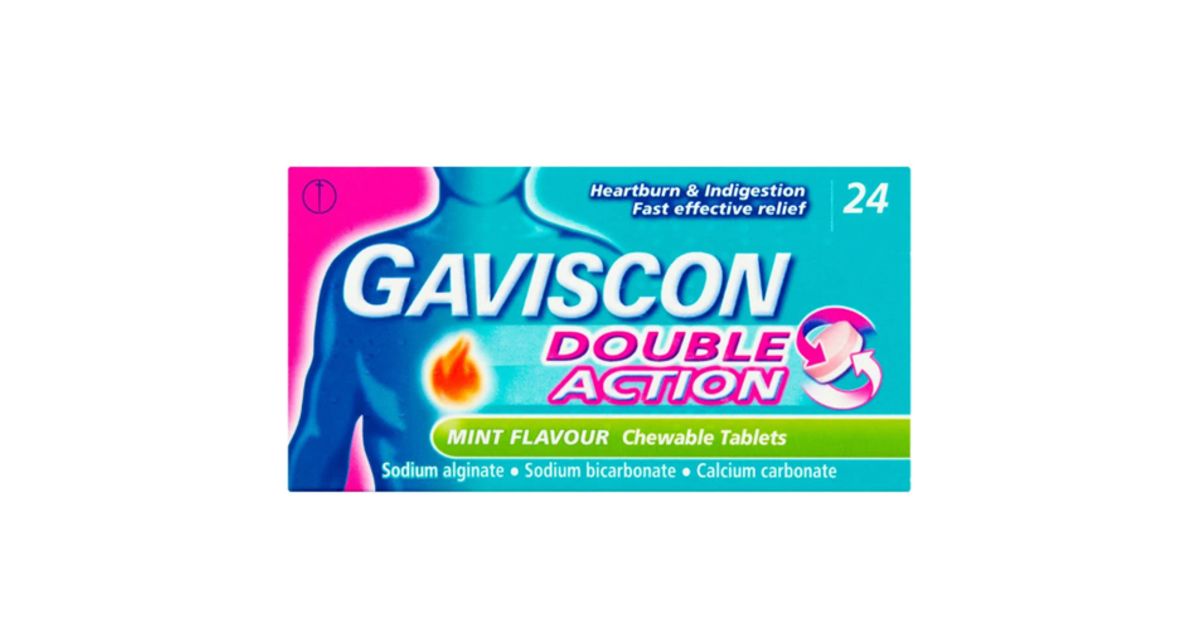 Gaviscon Double Action Mint Flavour Tablets Pack of 24