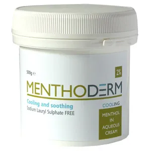 Menthoderm 2% Menthol in Aqueous Cream 500g