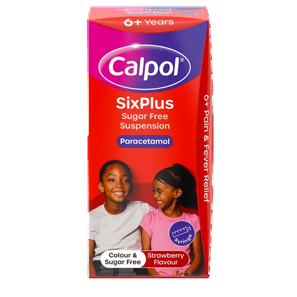 Calpol SixPlus Sugar Free Suspension Strawberry Flavour 6+ Years 100ml