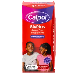 Calpol SixPlus Sugar Free Suspension Strawberry Flavour 6+ Years 100ml