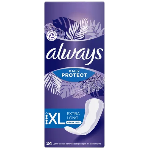 Always Daily Protect Extra Long Liners Pack of 24