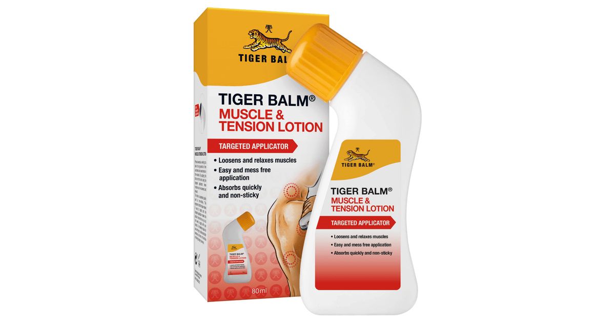 Tiger Balm Muscle & Tension Lotion 80ml