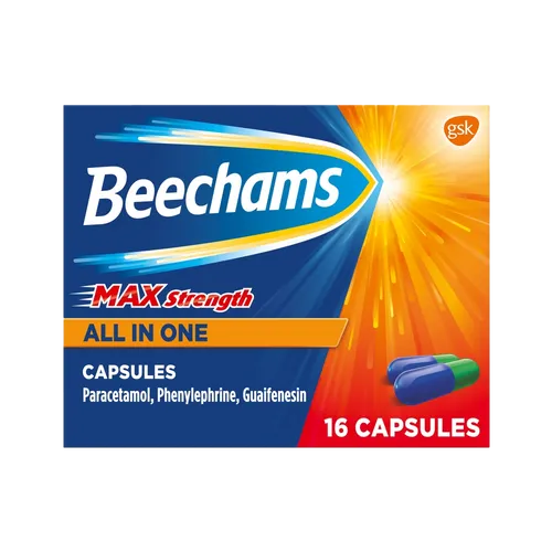 Beechams Max Strength All in One Capsules Pack of 16
