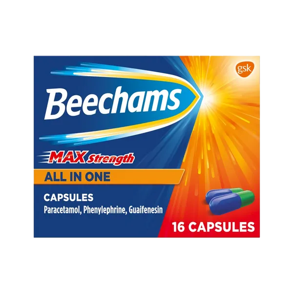 Beechams Max Strength All in One Capsules Pack of 16