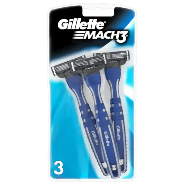 Gillette Mach 3 Disposable Razors Pack of 3