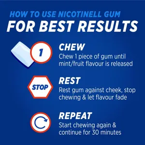 Nicotinell 2mg Chewing Gum Fruit Pack of 96