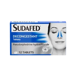 Sudafed Decongestant Tablets Pack of 12