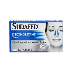 Sudafed Decongestant Tablets Pack of 12