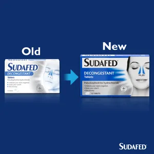 Sudafed Decongestant Tablets Pack of 12