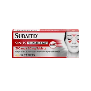 Sudafed Sinus Pressure & Pain Tablets Pack of 12