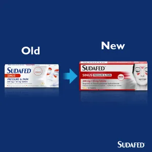 Sudafed Sinus Pressure & Pain Tablets Pack of 12