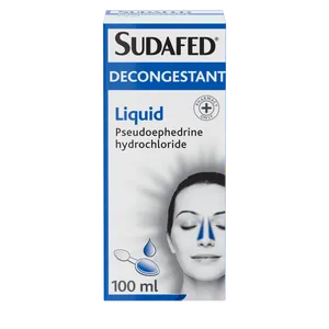 Sudafed Decongestant Liquid 100ml
