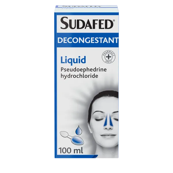 Sudafed Decongestant Liquid 100ml
