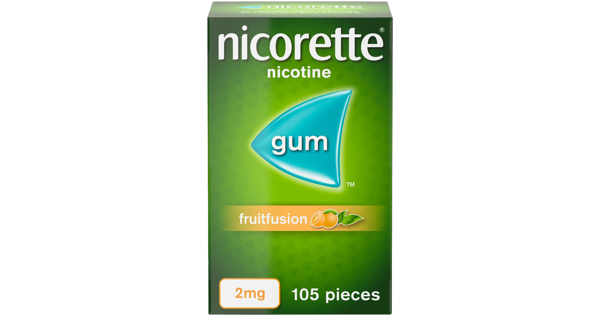 Nicorette 2mg Chewing Gum Fruit Fusion (105 Pack)