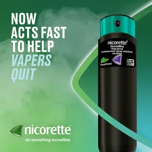 Nicorette® QuickMist 1mg/Spray Mouthspray Nicotine Freshmint- Single- 150 Sprays (Stop Smoking Aid)