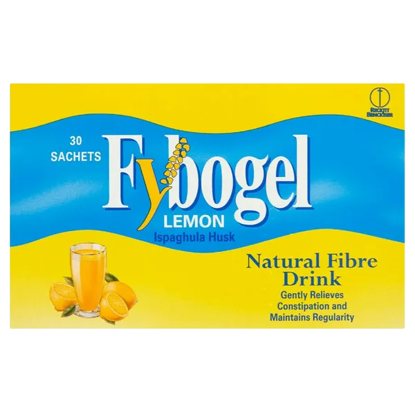 Fybogel Lemon Flavoured Laxative Sachets Pack of 30 x 4
