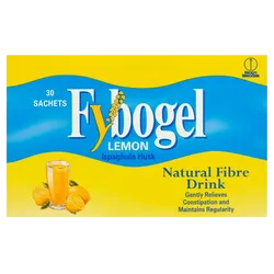 Fybogel Lemon Flavoured Laxative Sachets Pack of 30 x 2