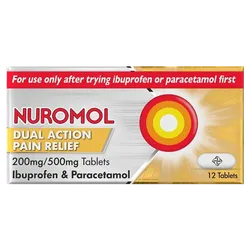 Nuromol Dual Action Pain Relief Tablets Pack of 12