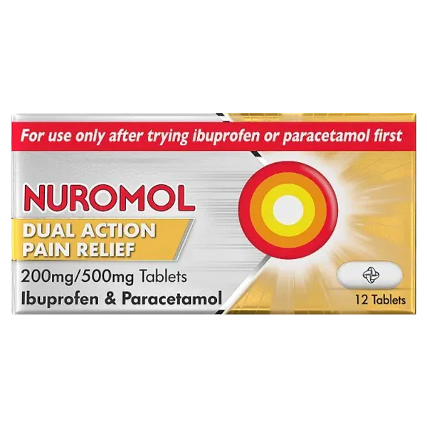 Nuromol Dual Action Pain Relief Tablets Pack of 12