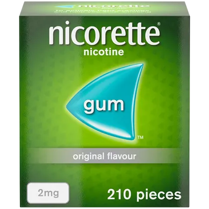 Nicorette® Original 2mg Gum Nicotine 210 Pieces (Stop Smoking Aid)