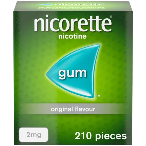 Nicorette® Original 2mg Gum Nicotine 210 Pieces (Stop Smoking Aid)