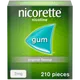 Nicorette® Original 2mg Gum Nicotine 210 Pieces (Stop Smoking Aid)