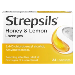 Strepsils Lozenges  Honey & Lemon Pack of 24