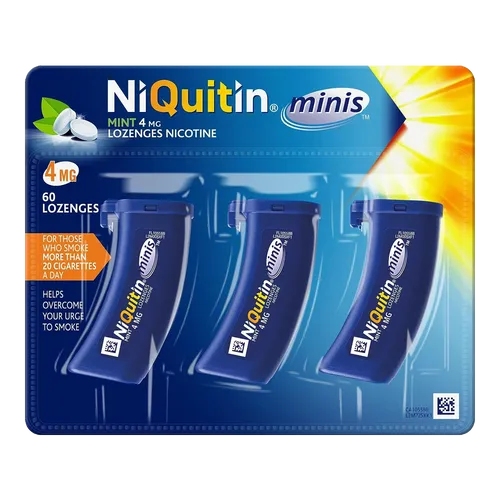 Niquitin Minis 4mg Mint Pack of 60