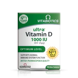 Vitabiotics Ultra Vitamin D3 1000iu Tablets Pack of 96