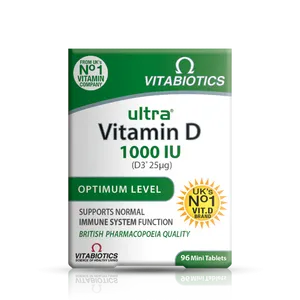 Vitabiotics Ultra Vitamin D3 1000iu Tablets Pack of 96
