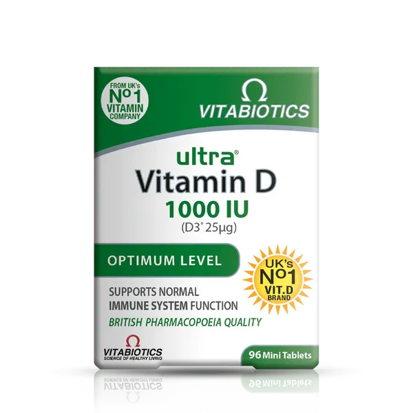 Vitabiotics Ultra Vitamin D3 1000iu Tablets Pack of 96