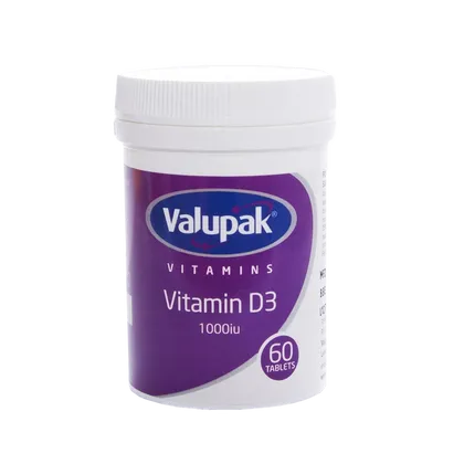 Valupak Vitamin D3 1000iu tablet Pack of 60